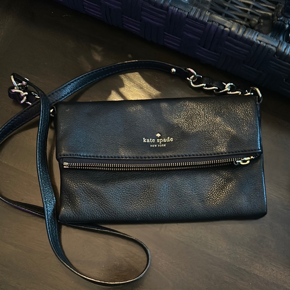 Kate Spade Black Leather Crossbody Bag